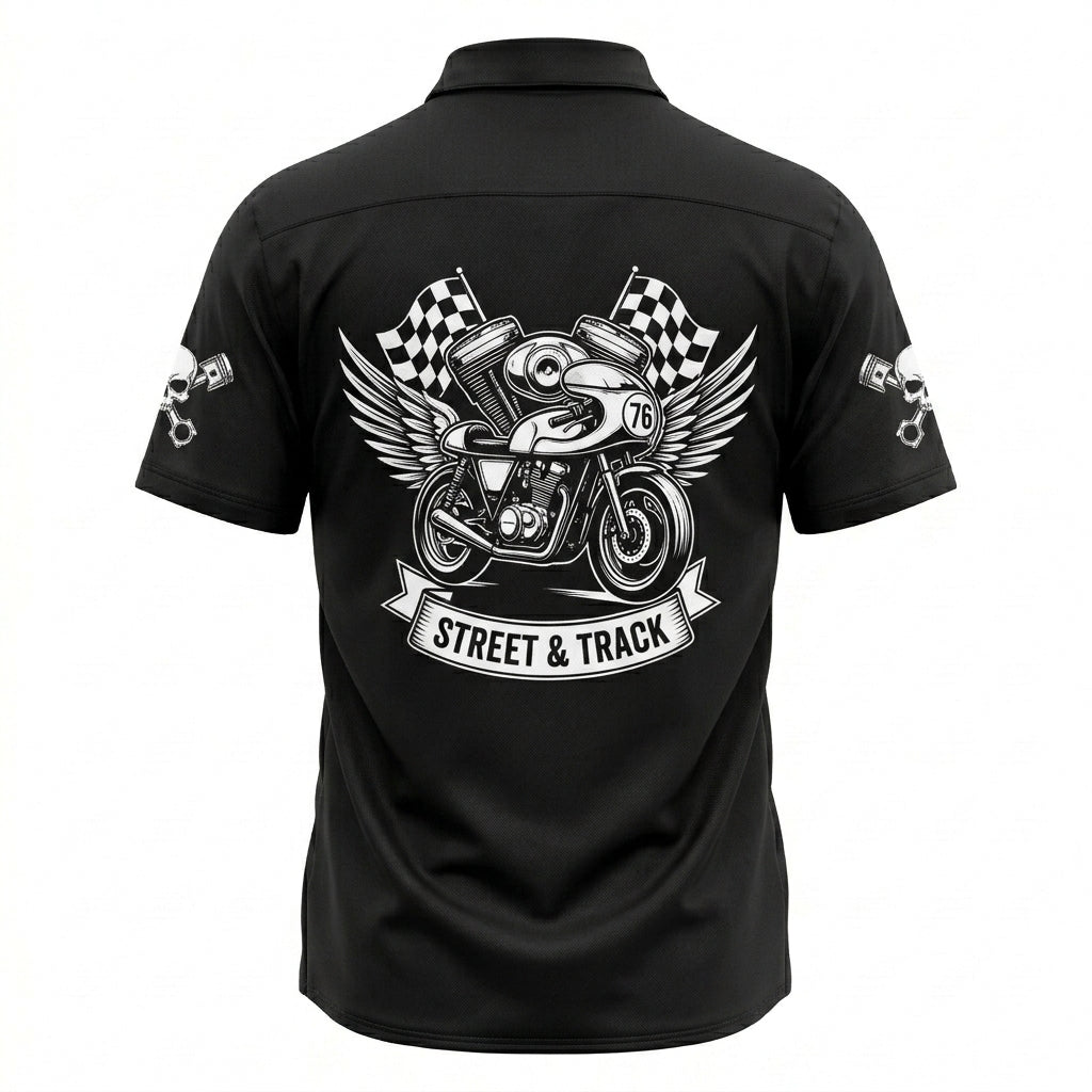 Riders Legend Motorcycles Button Shirt RL2