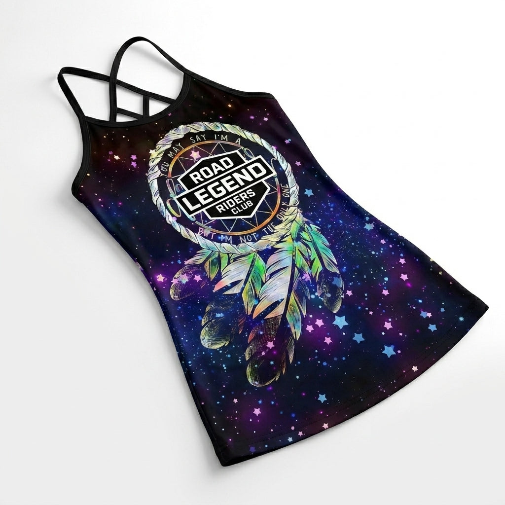 Riders Legend CRISS CROSS OPEN BACK CAMISOLE TANK TOP DESIGN RL1
