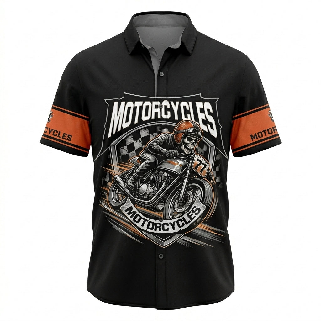 Riders Legend Motorcycles Button Shirt RL3