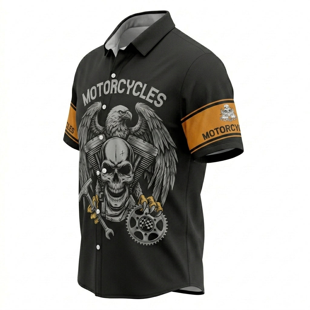 Riders Legend Motorcycles Button Shirt RL8
