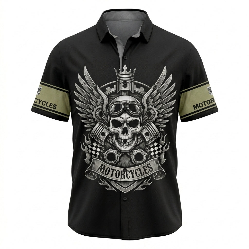 Riders Legend Motorcycles Button Shirt RL8
