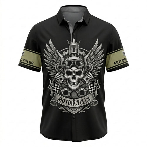 Riders Legend Motorcycles Button Shirt RL8