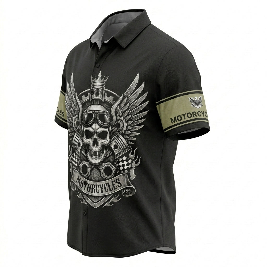 Riders Legend Motorcycles Button Shirt RL8