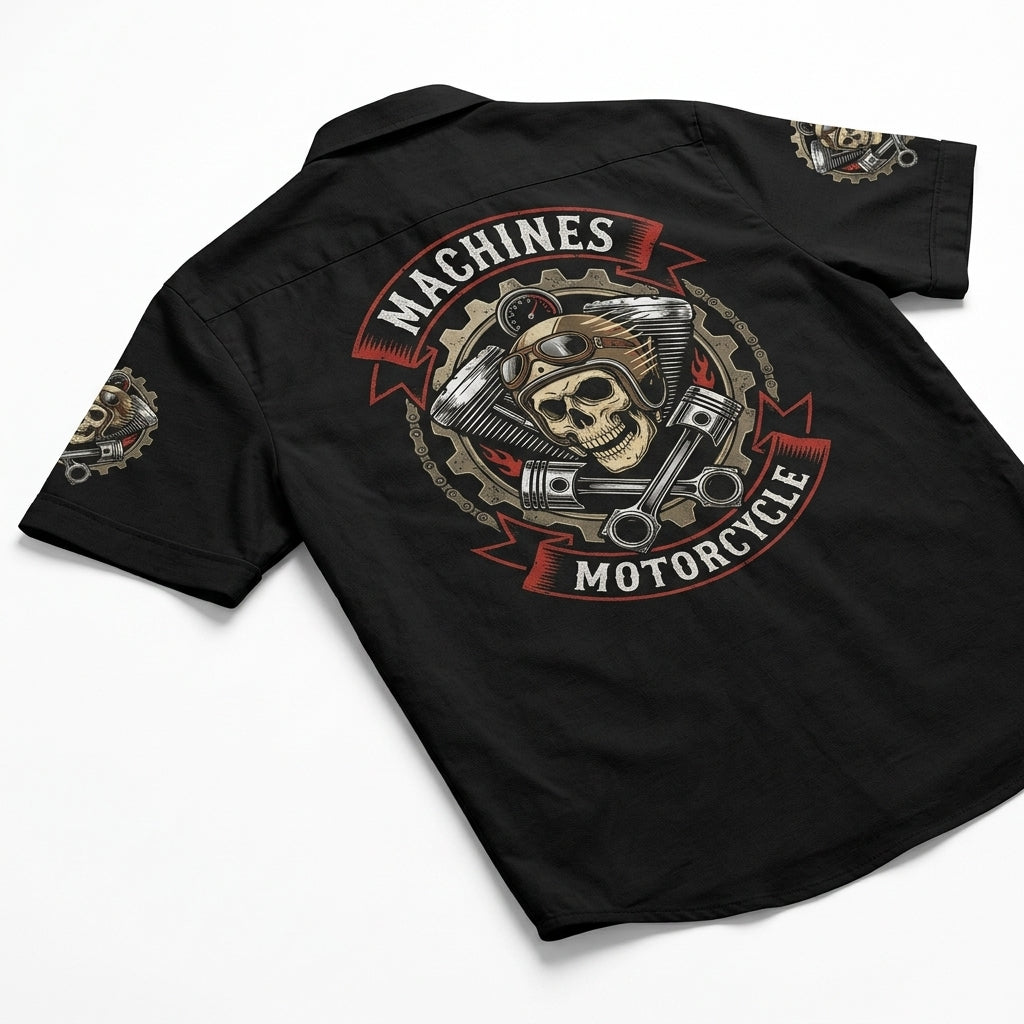 Riders Legend Motorcycles Button Shirt RL9