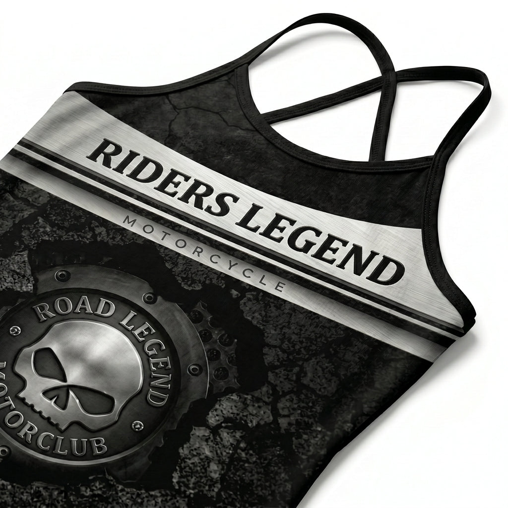 Riders Legend CRISS CROSS OPEN BACK CAMISOLE TANK TOP DESIGN RL2