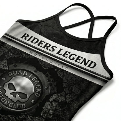 Riders Legend CRISS CROSS OPEN BACK CAMISOLE TANK TOP DESIGN RL2