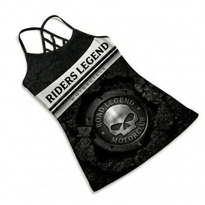 Riders Legend CRISS CROSS OPEN BACK CAMISOLE TANK TOP DESIGN RL2