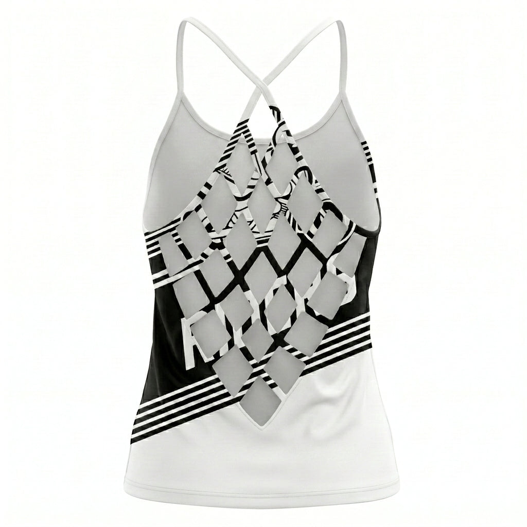 Riders Legend CRISS CROSS OPEN BACK CAMISOLE TANK TOP DESIGN RL7