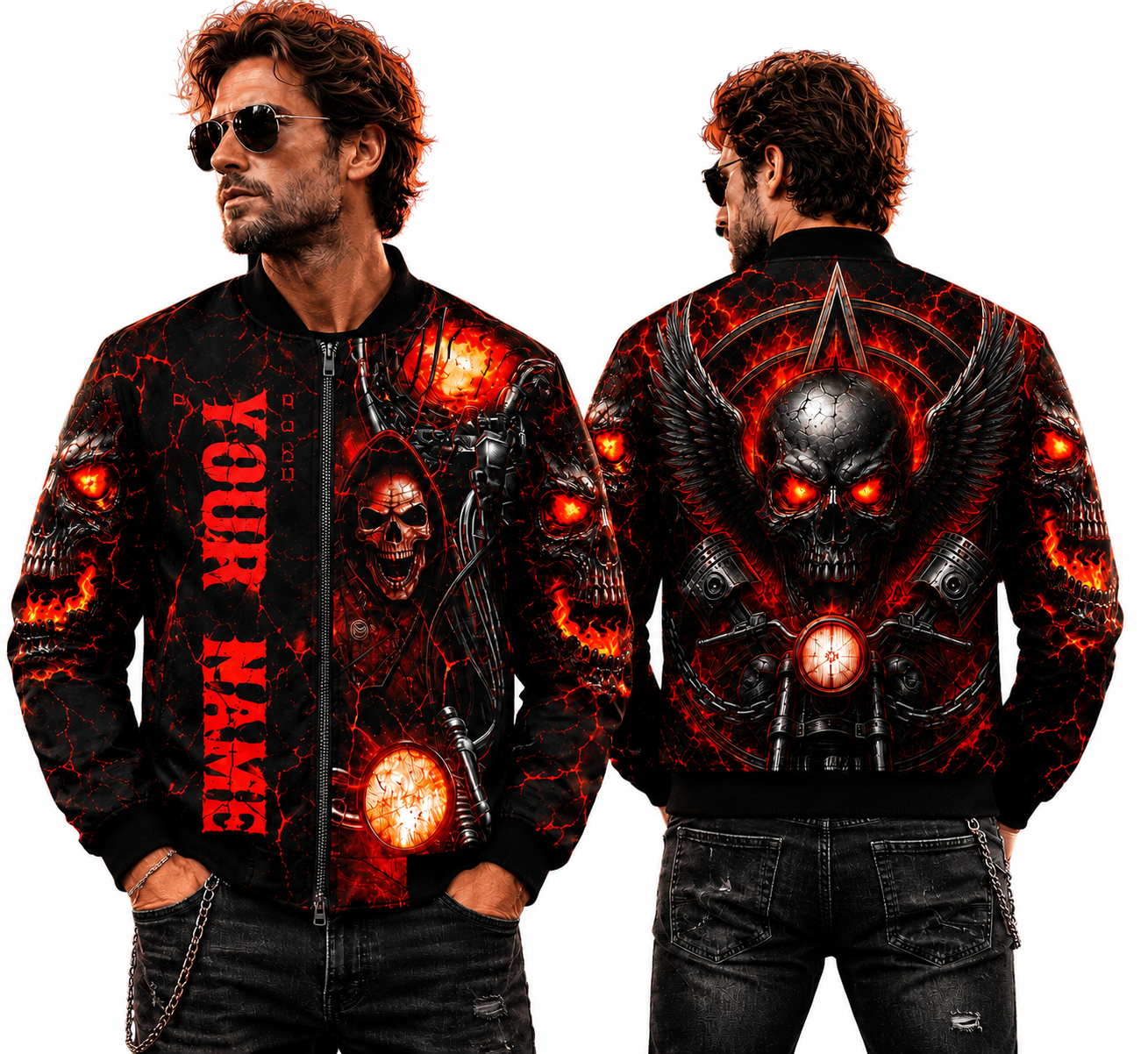 Riders Legend Bomber Jacket Design 3D Full Printed RL22