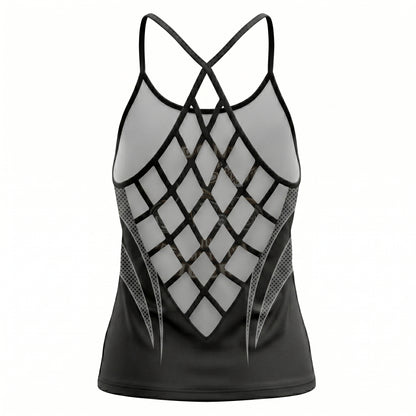 Riders Legend CRISS CROSS OPEN BACK CAMISOLE TANK TOP DESIGN RL11