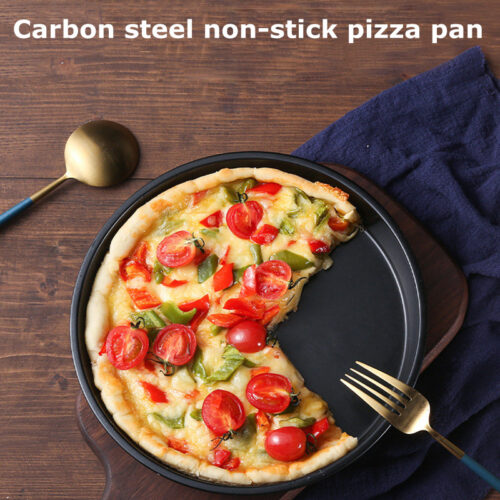 Alternative view of Carbon Steel Non-stick Kitchen Round Pizza Plate