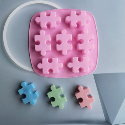 Alternative view of Silicone Cavities Puzzles Chocolate Mould