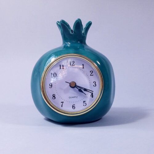 Alternative view of Modern Large Wall Clock, Metal with Wood Mid Century Clock