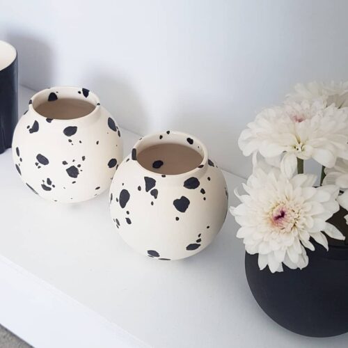 Minimalist Vase, Ceramic Flower Pot, Modern Home Decor