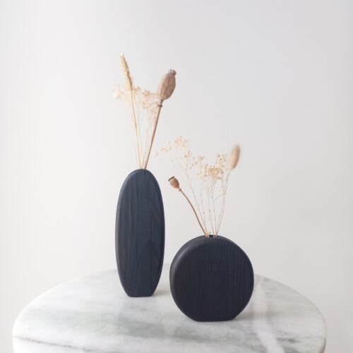 Alternative view of Wooden Flower Vase, Minimal Design, Home decor
