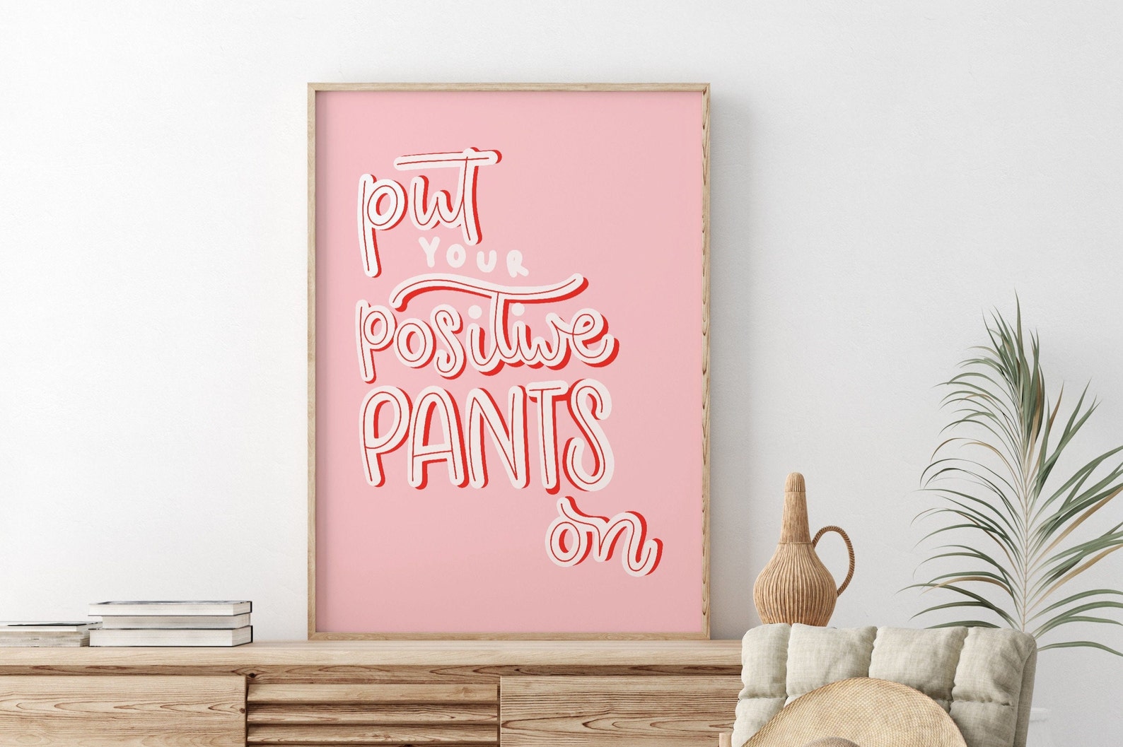 Pink Positive Quote Print Design | Wall Art | Home Decor - Image 4