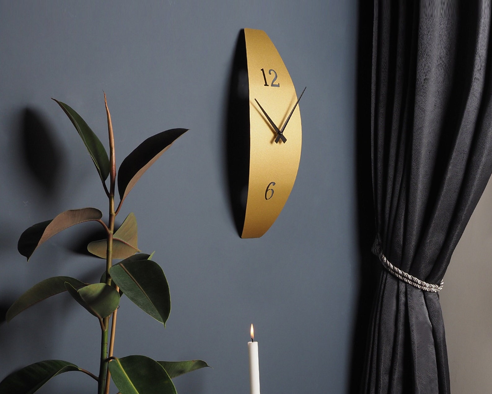 3D Metal Unique Wall Clock, Silent Modern Wall Clock - Image 3