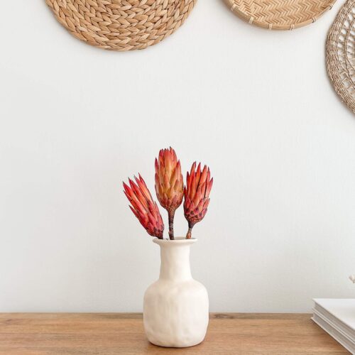 Alternative view of Earthy Beige Boho Chic Vase, Minimalist Boho Vase, Housewarming Gift