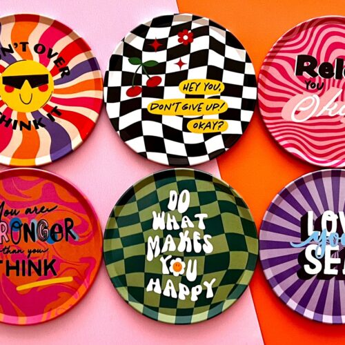 Alternative view of Boho Coasters, Set of 6 Drink Coasters
