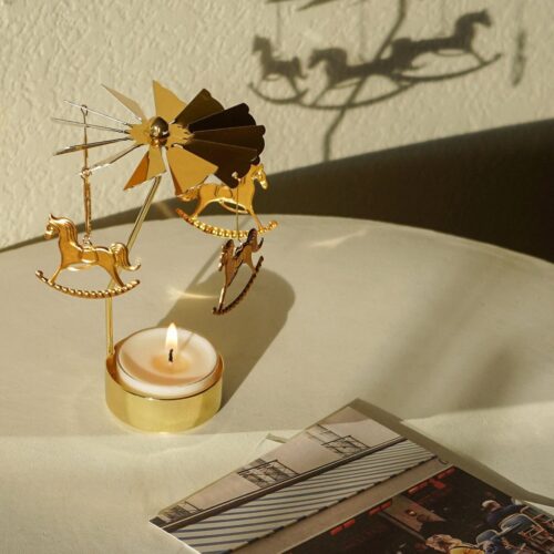 Alternative view of Merry-Go-Round Tealight Candle Holder Set - Minimal Aesthetic Home Decor
