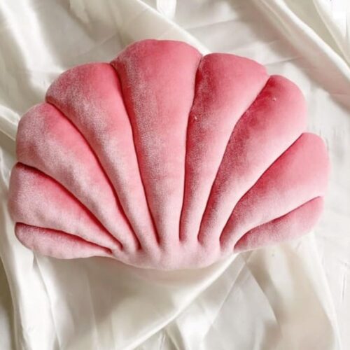 Alternative view of Shell Plush Pillow Decorative Throw Cushion Sofa Decor
