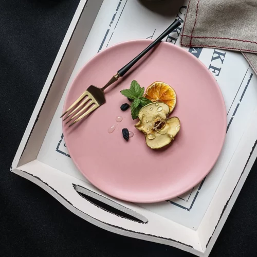 Alternative view of Plates Dinnerware Dishes, Pink