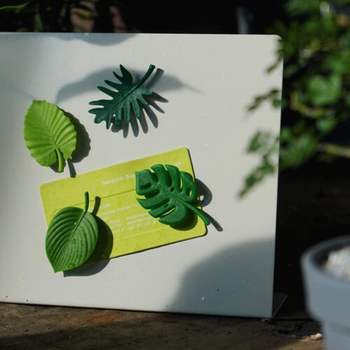 Creative Green Turtle Leaf Fridge Magnet Stickers
