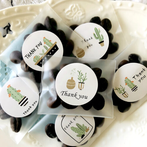 Alternative view of Cute Cactus Thank you Stickers For Gifts
