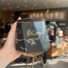 European Style Luxury Gold-painted Ceramic Coffee Mug, Black