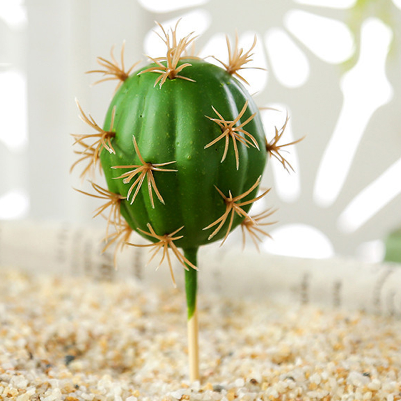 Artificial Plastic Prickly Pear Cactus Plant Pot - Image 5