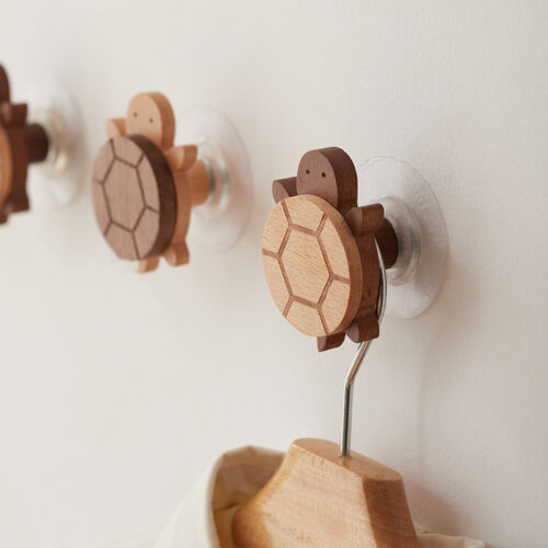 Alternative view of Turtle Shape Wood Wall Hook Hanger