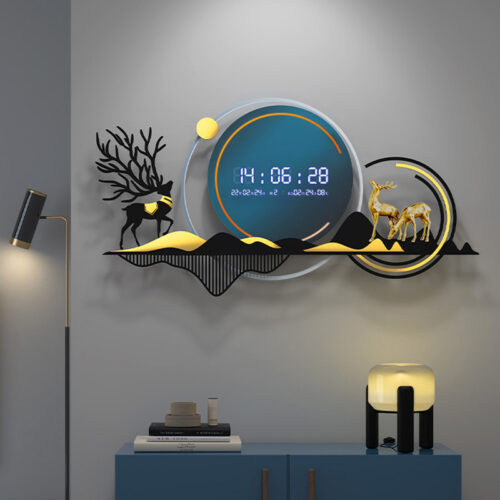 Alternative view of Light Luxury Art Simple Creative Decoration Wall Clock