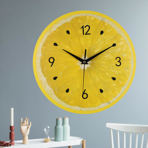 Alternative view of Lemon Fruit Wall Clock
