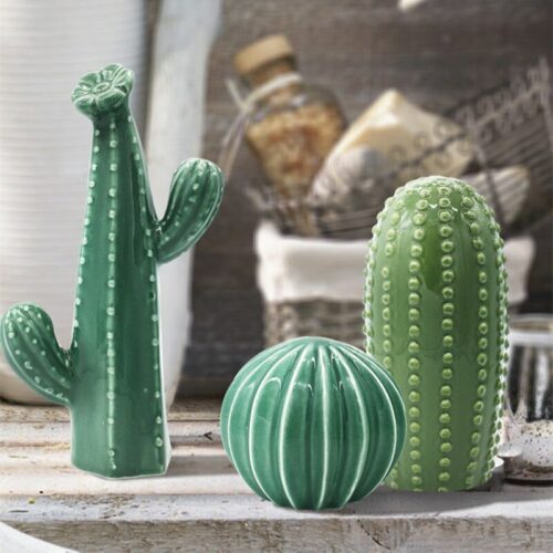 Alternative view of Nordic Cactus Ceramic Ornaments Room Decoration