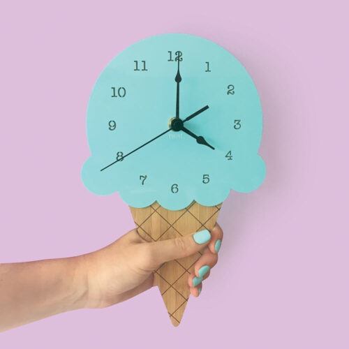 Alternative view of Nordic Ice Cream Wall Clocks Kids Room Decoration
