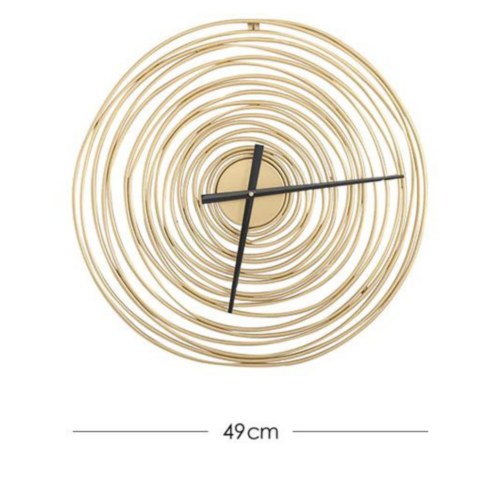 Alternative view of Annual Ring Home Wall Decor Clock, Golden