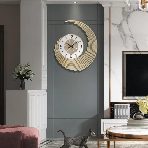 Alternative view of Home Decor Modern Metal Wall Clock