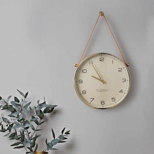 Alternative view of Nordic Light Luxury Rope Modern Design Wall Clock