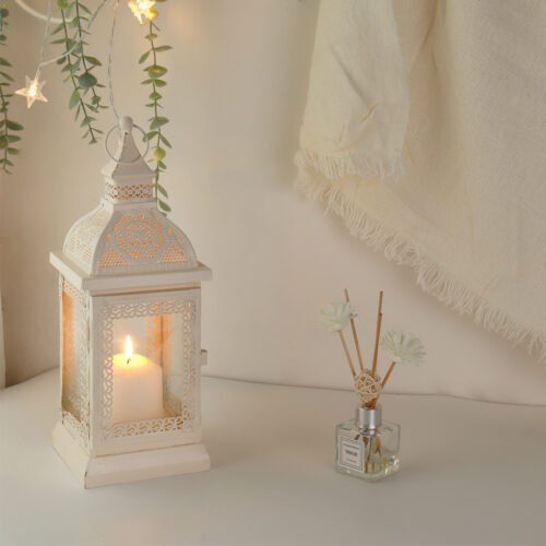 Alternative view of Metal Candle Lantern Decorative Hanging Lantern Candlestick
