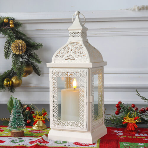 Metal Candle Lantern Decorative Hanging Lantern Candlestick