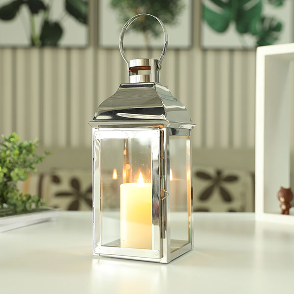 Silver Metal Candle Holder Hanging Lanterns