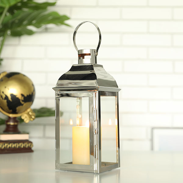 Silver Metal Candle Holder Hanging Lanterns - Image 3