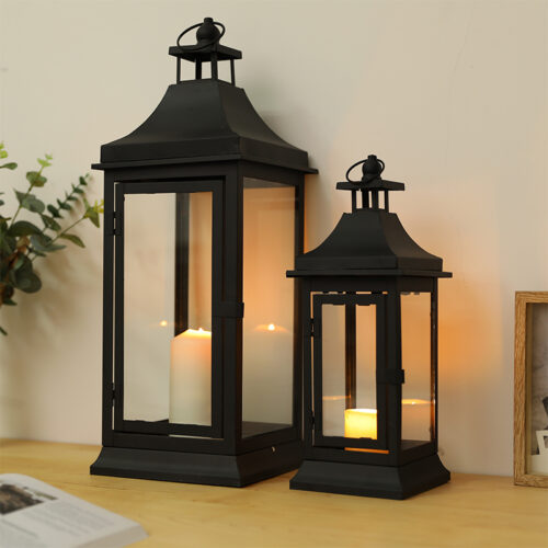 Metal Candle Holder Vintage Hanging Candle Lanterns