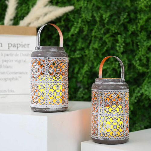 Alternative view of Vintage Metal Candle Holders