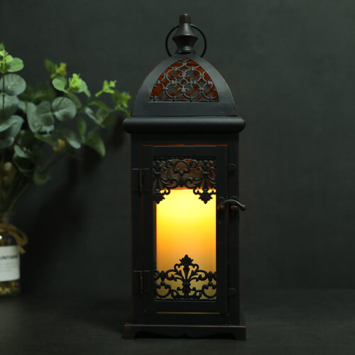 Alternative view of Metal Candle Holder Black Candle Lantern