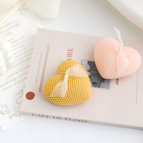 Alternative view of 5PCS Cute Heart Shape Decorative Aromatic Candles Set