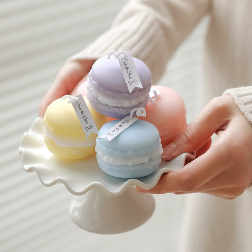 4PCS Macaron Shape Scented Candles Set Household Decorative