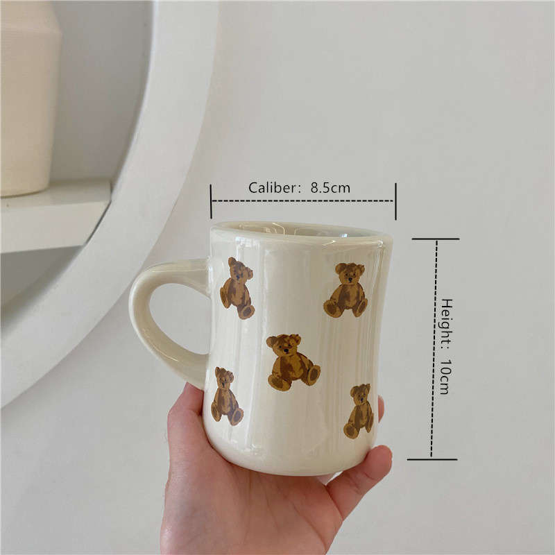 Cartoon Bear Ceramic Coffee Mug Chocolate Bear Mug - Image 2