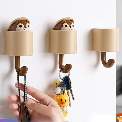 Squirrel Hook Cute Animals Hook Wall Hanger