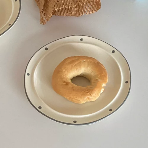 Vintage Ceramic Plate Pasta Round 8inch Soup Plate